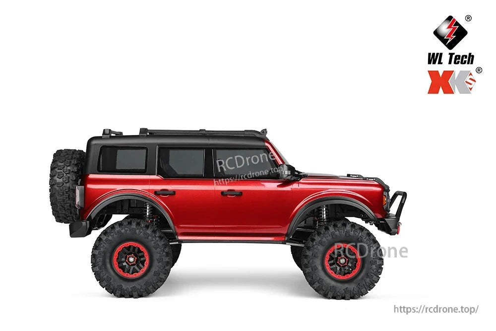 WLtoys 104020 Rc Car, Steering angle reaches up to 45 degrees for sharp turns.