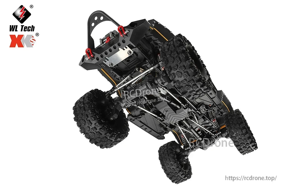 WLtoys 104026 1/10 Rc Car, Device has a control distance of 100M and lasts around 45 minutes on a single charge.