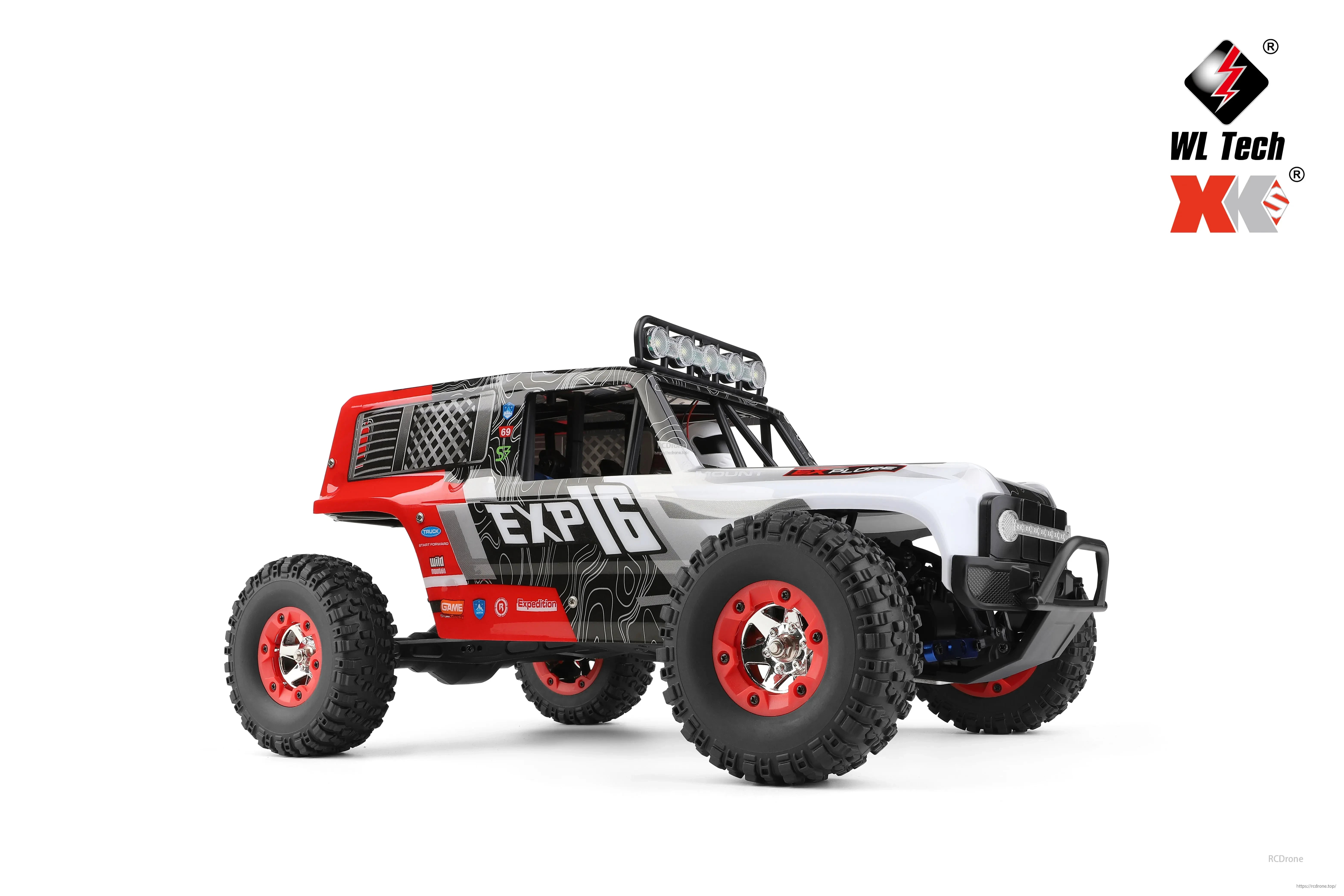 WLtoys 124006 1/12 Rc Car 4x4 Off-Road Truck with LED lights.