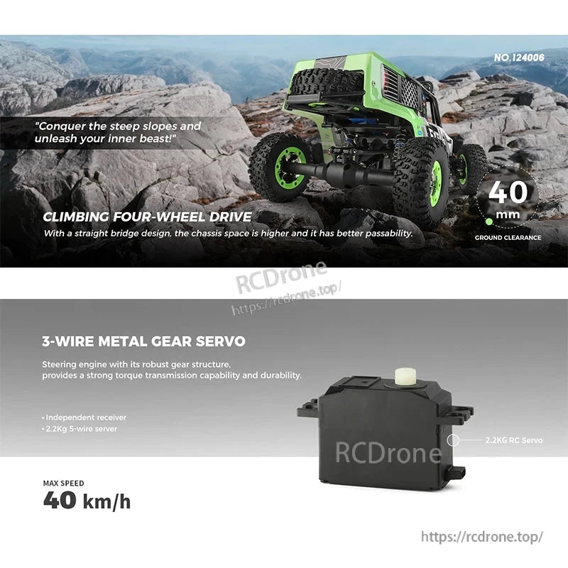 WLtoys 124006 1/12 Rc Car, Unleash your inner beast with the WLtoys 1/12 scale 4x4 off-road truck featuring high clearance and robust performance.
