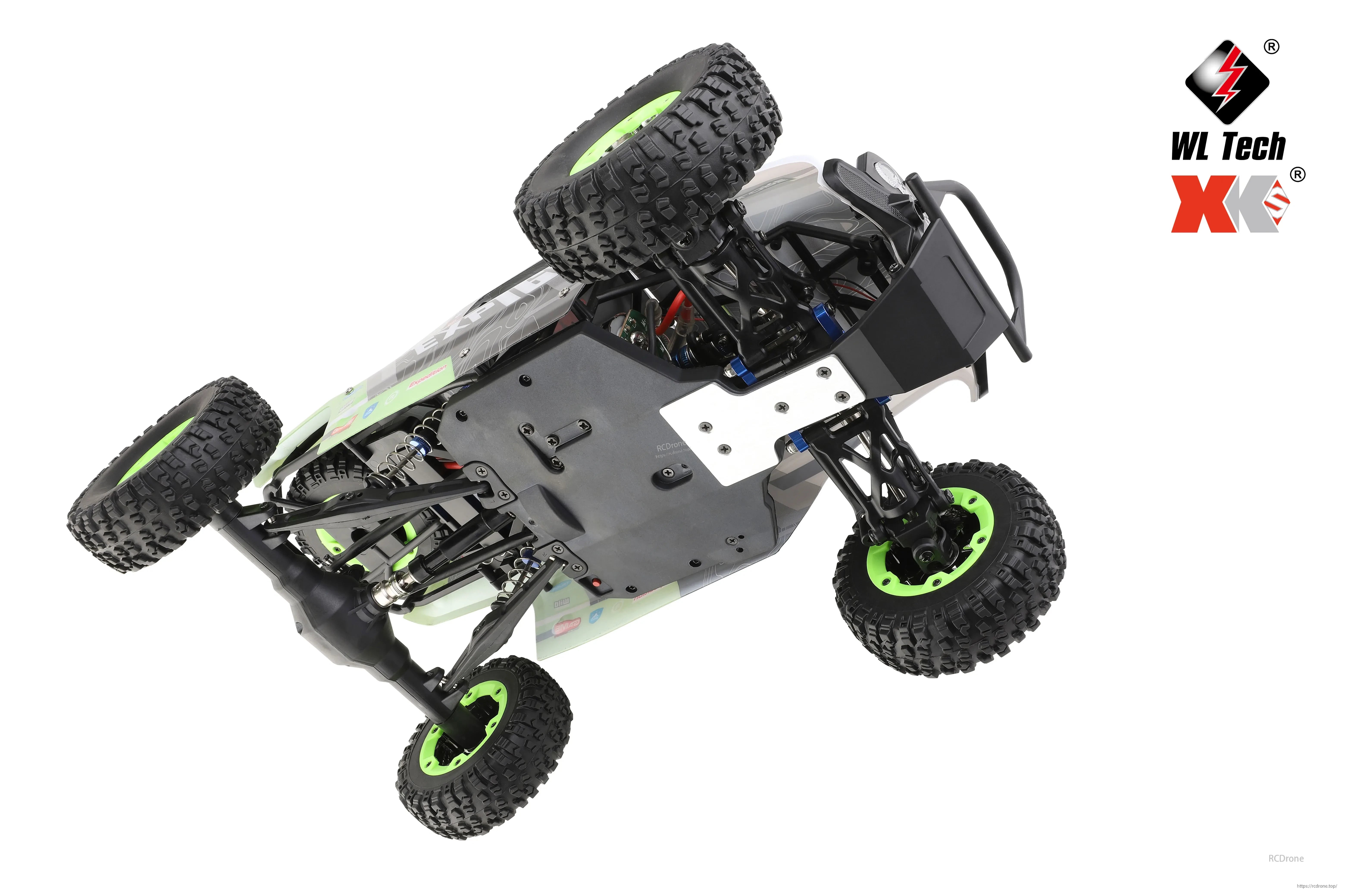 WLtoys 124006 1/12 Rc Car, A 7.4V lithium battery with 1500mAh capacity provides around 10 minutes of usage.
