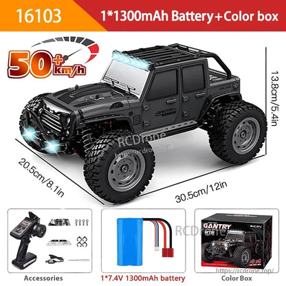WLtoys 16102 1:16 Rc Car, WLtoys 16102 RC car features 1:16 scale, 4WD, LED lights, and 2.4G proportional control.
