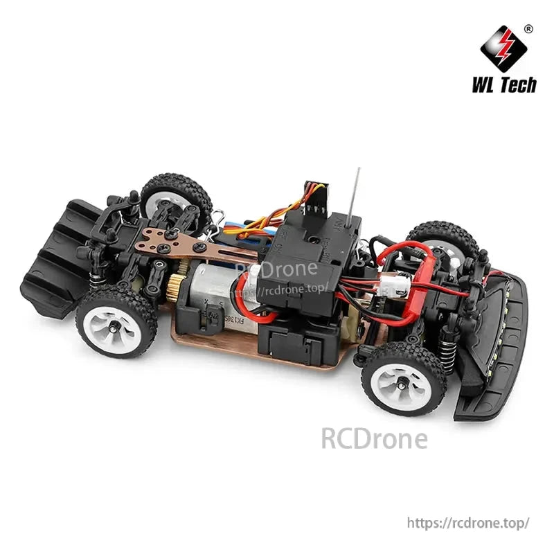 WLtoys 284131 1:28 Scale 4WD RC Racing Car, High-performance 1:28 scale RC truck with 4WD, 30km/h speed, 2.4GHz control, LED lights, metal chassis, ready-to-run off-road design.