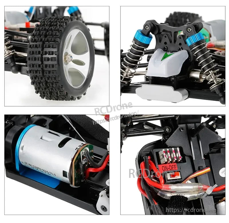 WLtoys A959-B 1:18 Rc Car 4WD with 70km/h speed and 100m+ range.