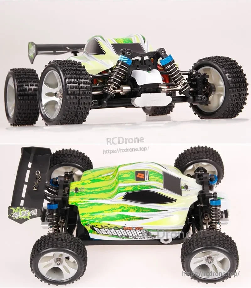 WLtoys A959-B 1:18 Rc Car, Scale model off-road buggy for racing, no assembly needed.