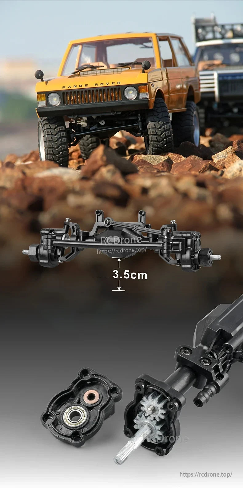 WLtoys MN168 1/12 4WD RC Car Crawler – 7.4V 1200mAh, 50 min, 2‑Speed, Proportional Control, LED Signals, USB Charging, RTR