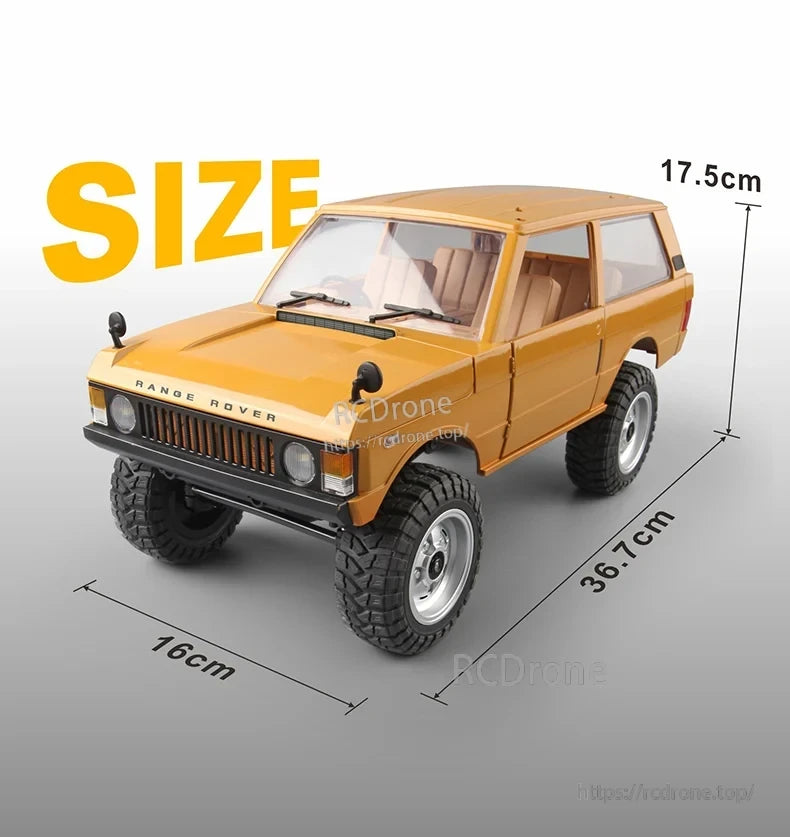 WLtoys MN168 1/12 4WD RC Car, This factory version combines a strong magnetic motor with proportional control, 2-speed gear shift, and drag brake for precise handling.