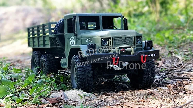 WPL B16 1:16 6WD Rc Car, WPL B16 is a 1:16 scale 6WD rc car truck crawler with LED lights and remote control.