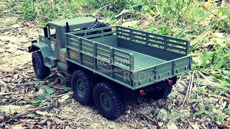 WPL B16 1:16 6WD Rc Car, The ABS/plastic chassis is reinforced for off-road use.