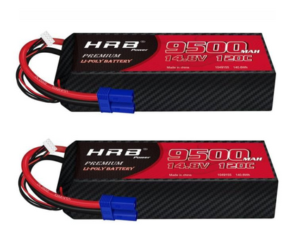 2 個 HRB RC リポ 3S 4S 6S バッテリー - 9500mah 8000mah 150C 120C 50C 7000mah 6000mah 11.1V 14.8V 22.2V 7.4V ハードケース RC パーツ FPV ドローン飛行機用