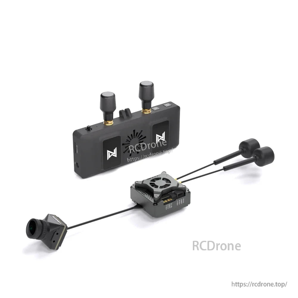 Walksnail Avatar FPV VRX with GT kit components shown on white background (RCDone watermark)