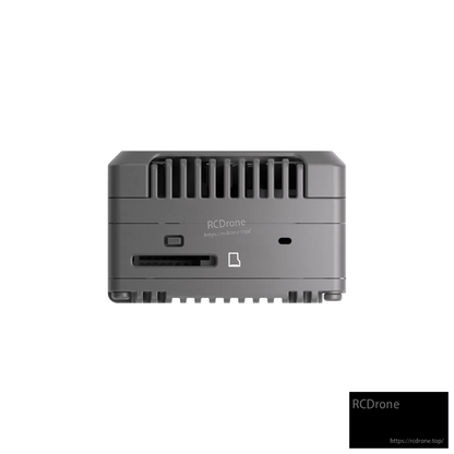 GT2 VTX module side profile with cooling vents and panel openings for ports and buttons