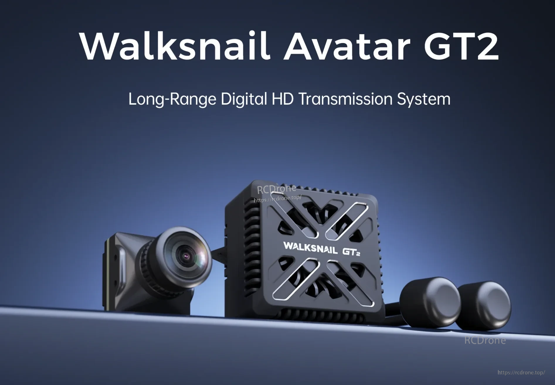Walksnail Avatar GT2 Kit digital HD FPV transmission system with GT2 VTX, camera and antennas