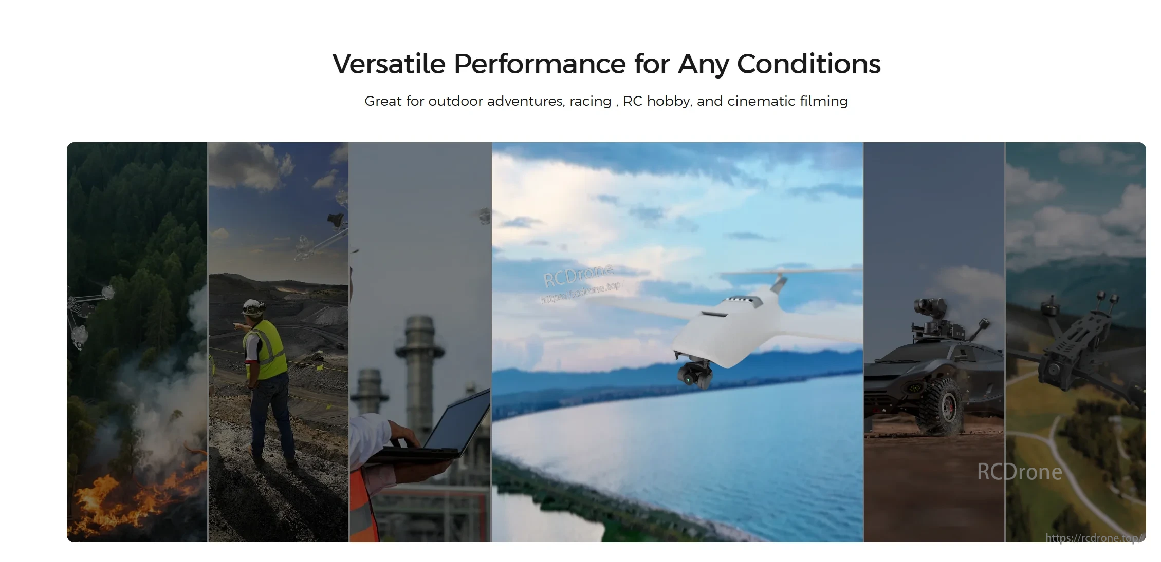 FPV use cases montage for Walksnail digital HD video link in outdoor flying, racing, and cinematic setups
