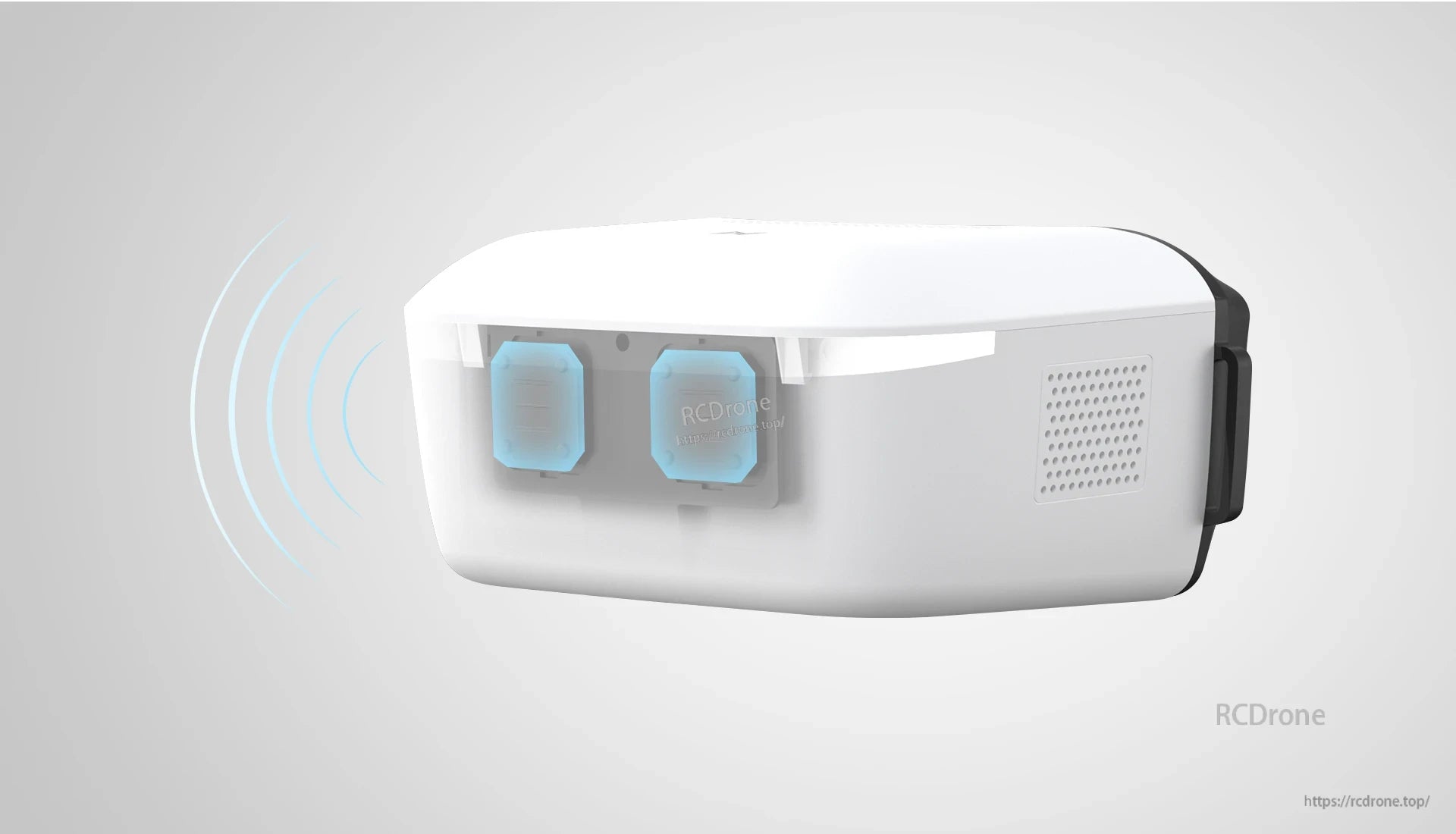 Walksnail Avatar HD Goggle, The device features integrated head tracking with a nine-axis gyro that controls camera pan/tilt via video link.