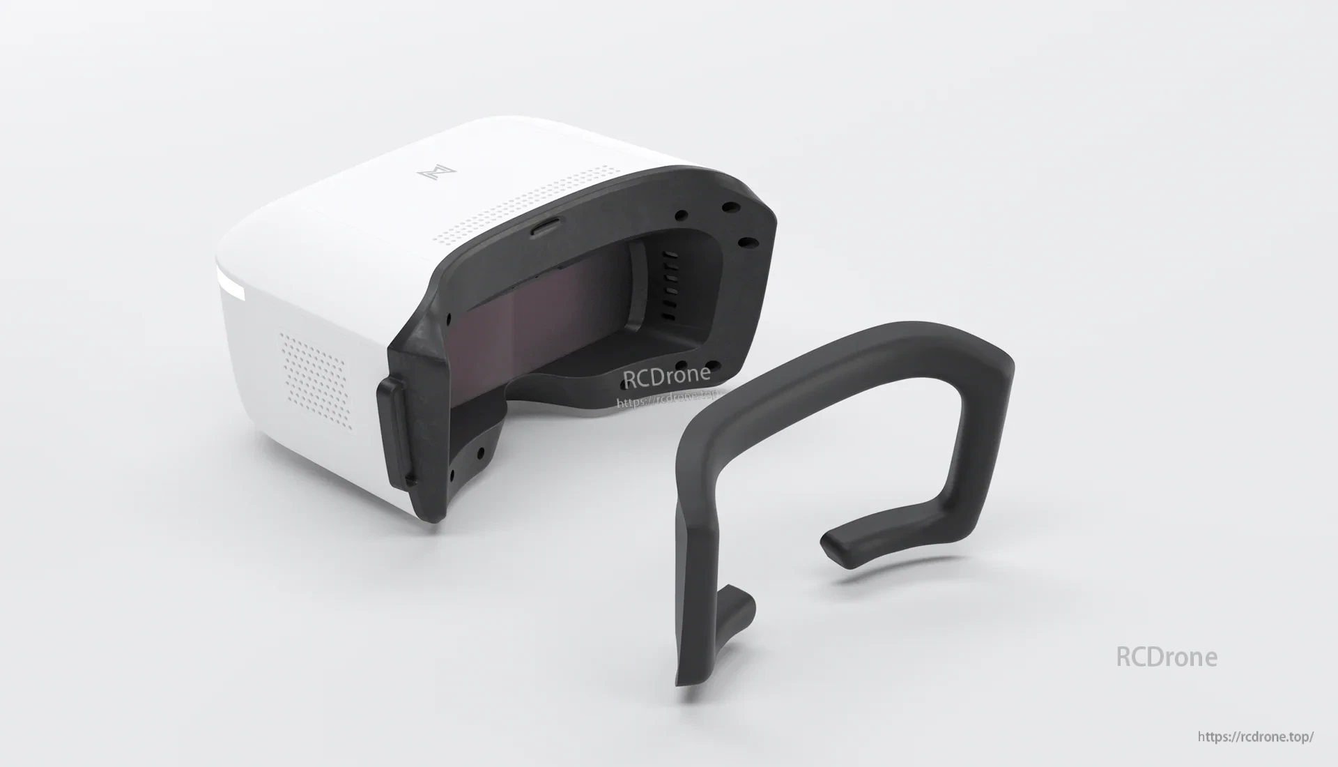 Removable face foam interface shown separated from the goggle body