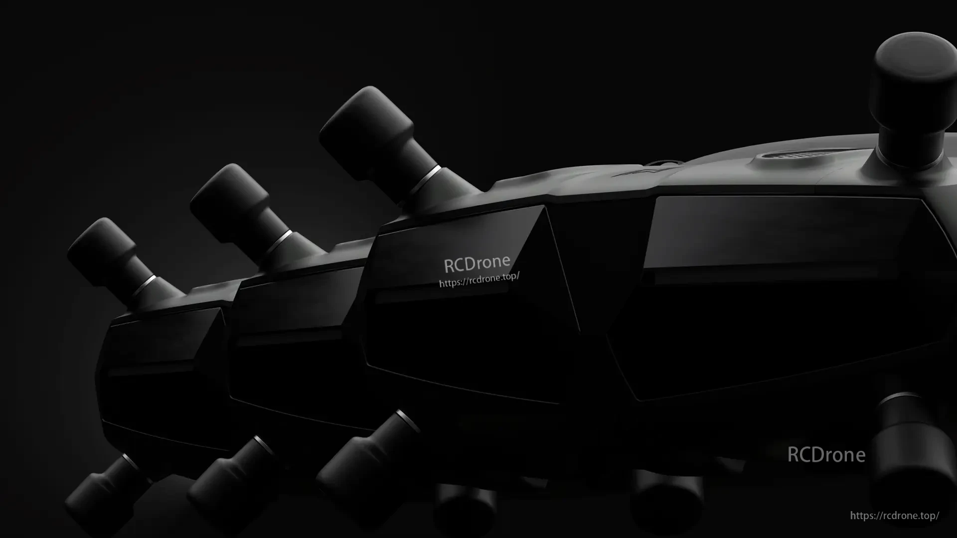 Close-up of multiple antennas installed on the goggles for Avatar HD reception and diversity coverage
