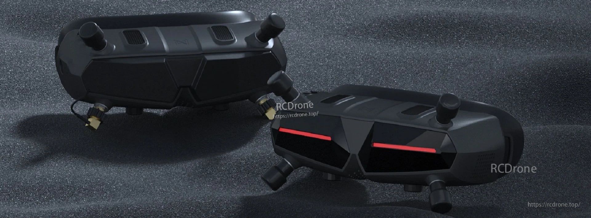 Walksnail Avatar HD goggles body with four antenna mounts for the 5.8GHz Avatar HD system