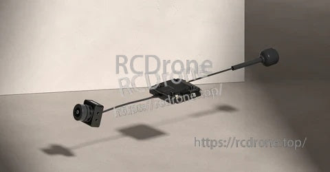 Walksnail Avatar HD Kit V2 (8G) components laid out: V2 camera, VTX module, and single antenna