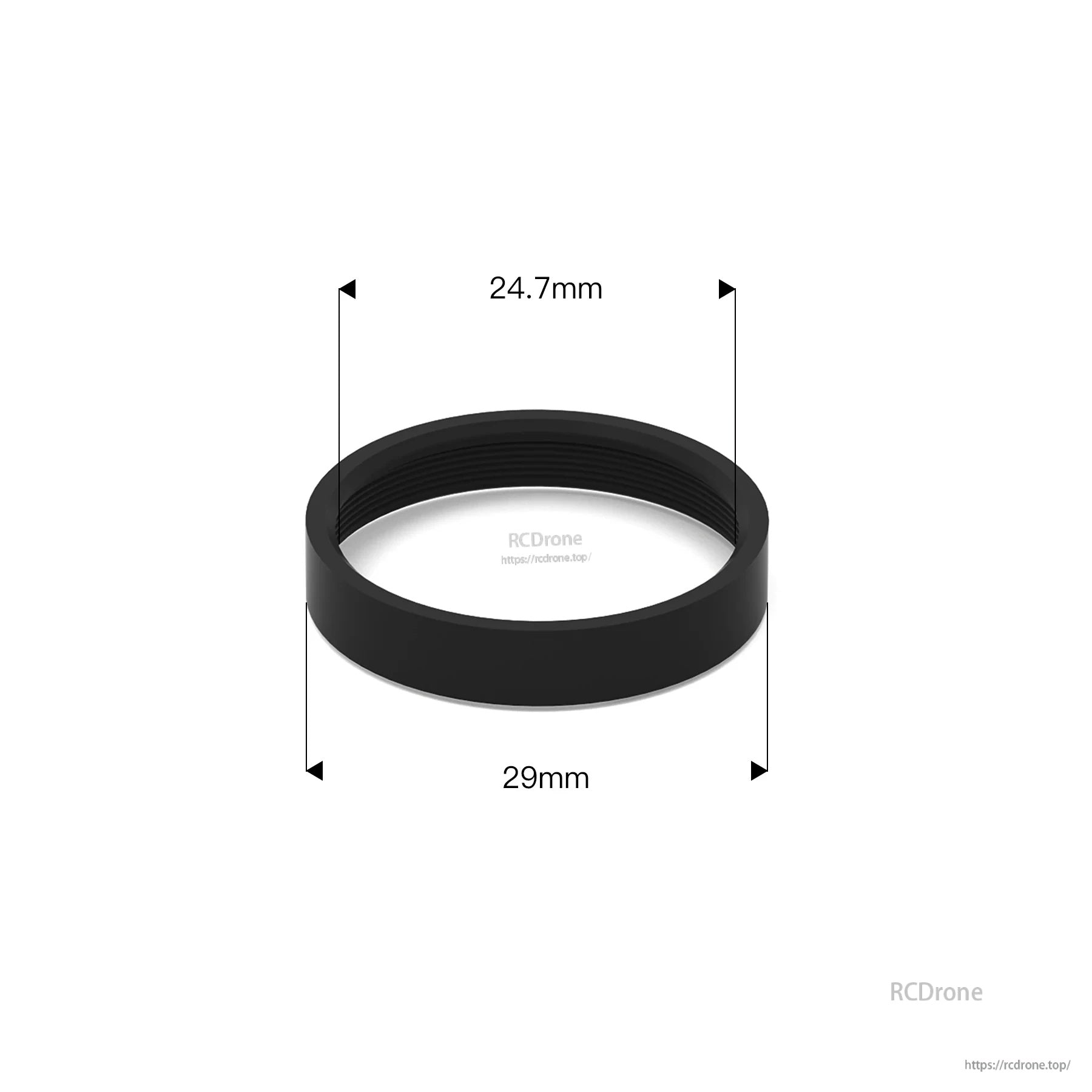 Walksnail Lens Frame for Avatar HD Goggles X with 24.7 mm inner diameter and 29 mm outer diameter
