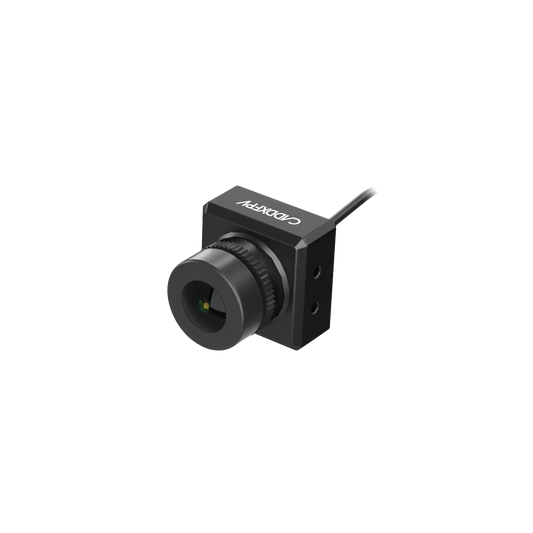 Walksnail Avatar HD Camera FPV unit with wide-angle lens in black housing and rear cable