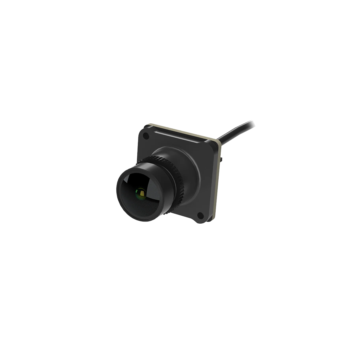 Walksnail Avatar HD Mini 1S Lite FPV Camera angled view with 2.1mm lens and cable