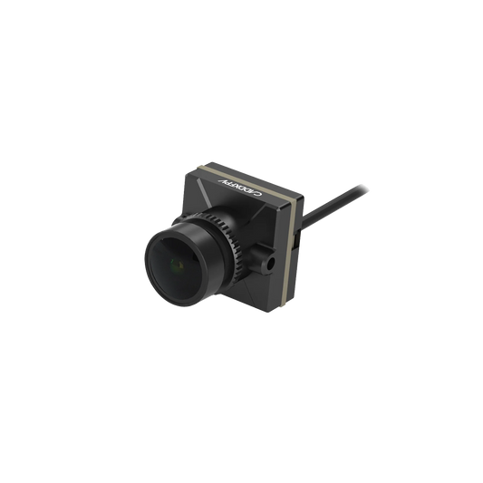 Walksnail Avatar HD Nano Camera, angled view showing lens and attached cable