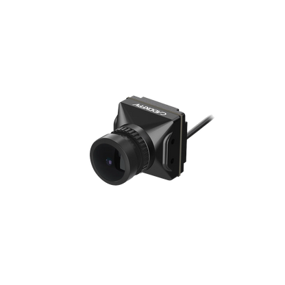Walksnail Avatar HD Pro FPV Camera angled view with wide lens and rear cable lead