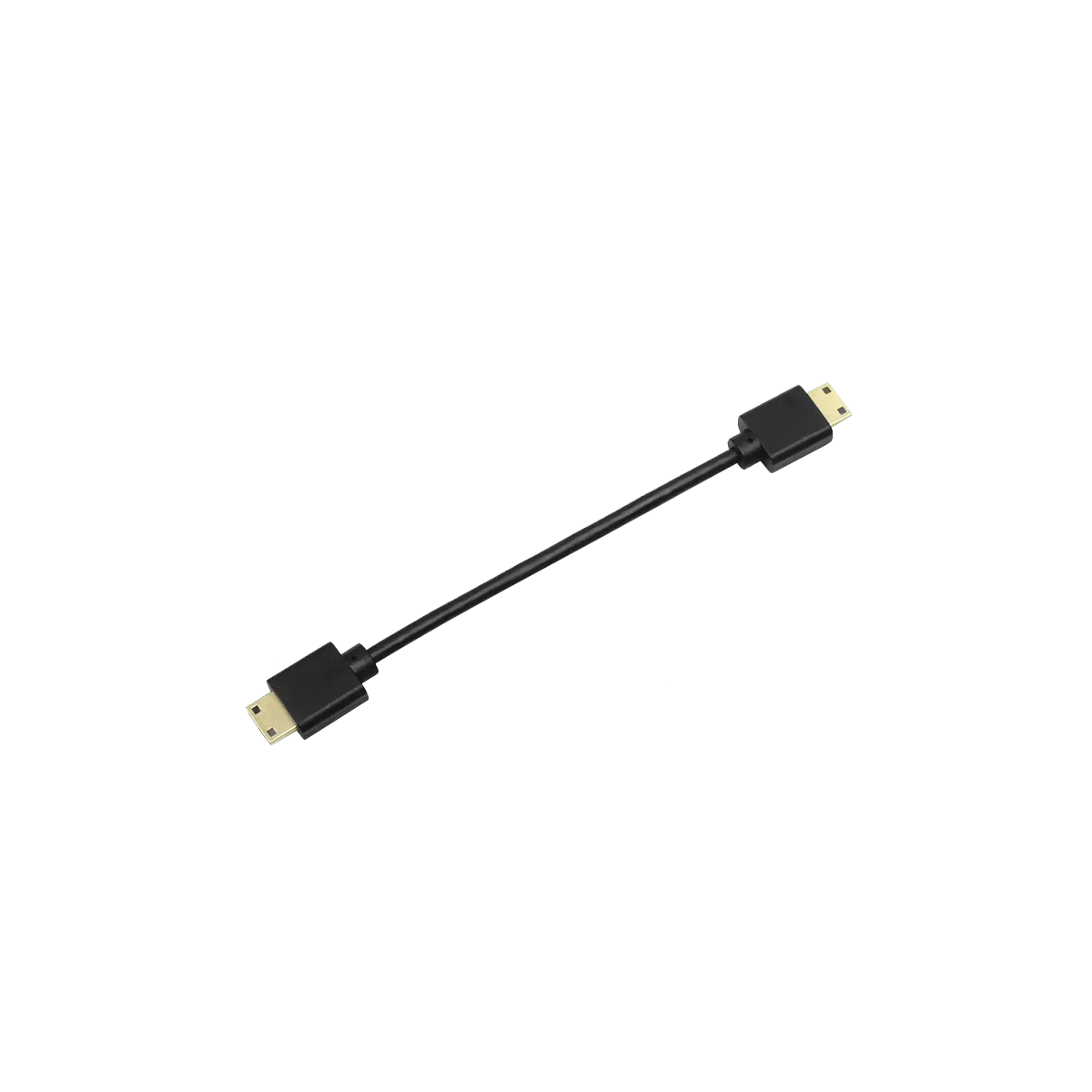 Walksnail Mini HDMI Cable, short black lead with mini HDMI male connectors on both ends