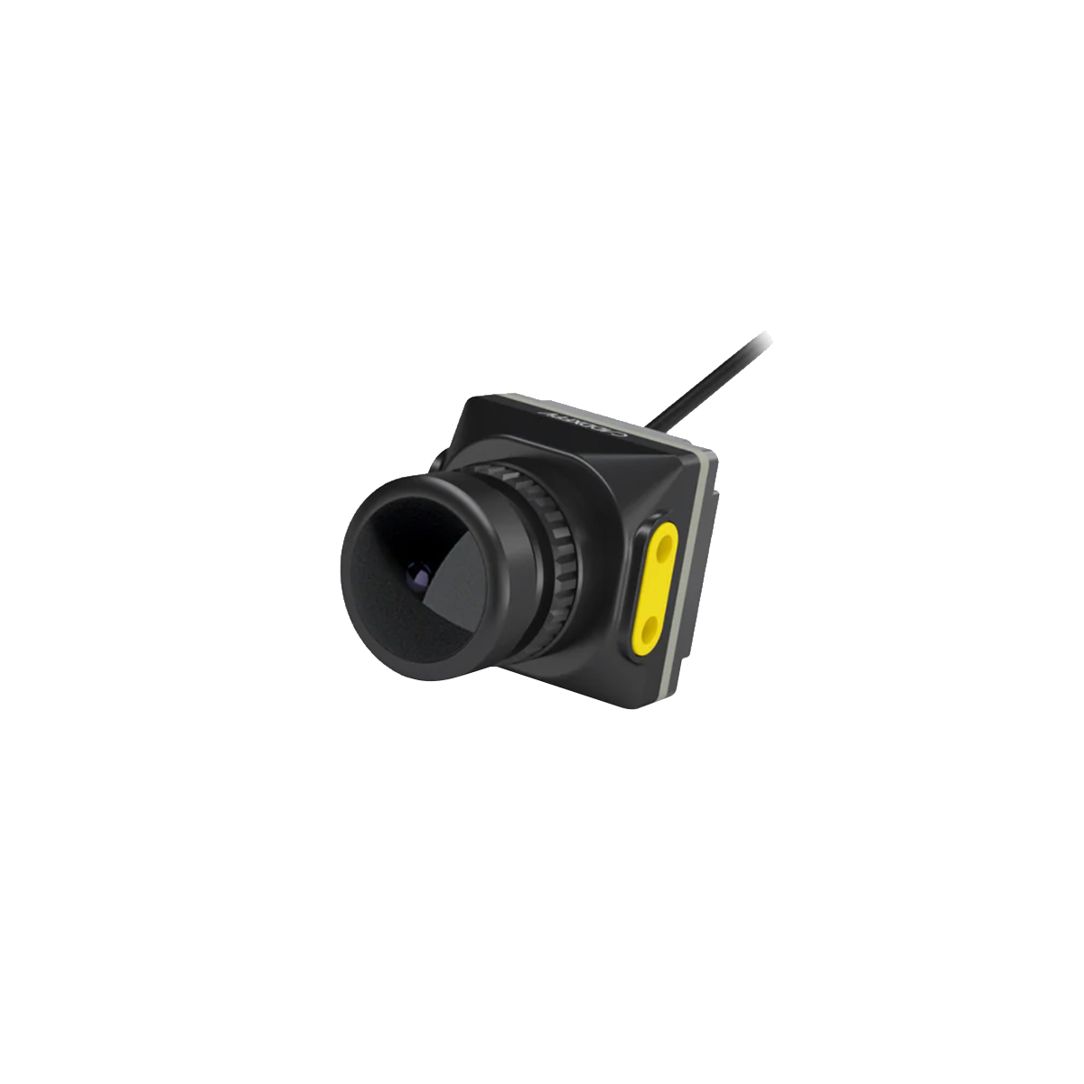 Walksnail Moonlight Camera FPV camera, angled view showing lens housing and rear cable lead