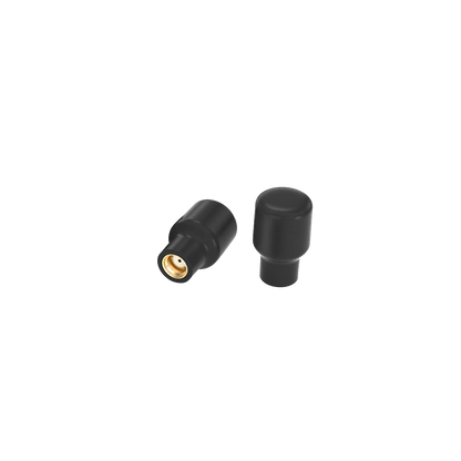 Walksnail Redbird Goggles Antenna set, two black stubby antennas with one connector end visible