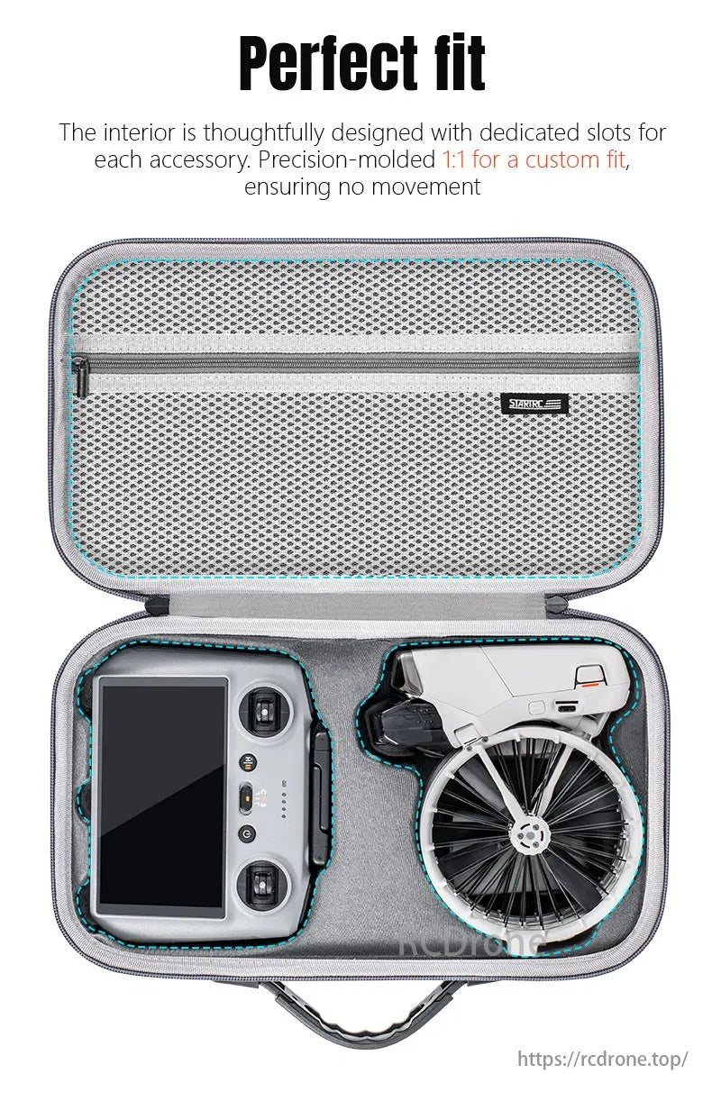 Waterproof Portable Handheld Drone Bag, Perfect fit, precision-molded 1:1 for custom fit, no movement.