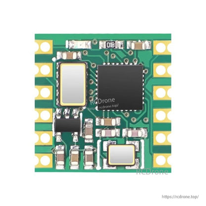 WitMotion HWT101 MEMS tilt angle sensor module PCB close-up with IC chip, crystal and solder pads