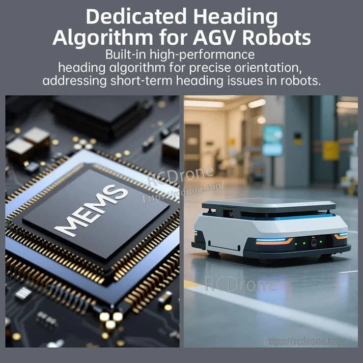 Heading algorithm for AGV robots uses MEMS sensor for precise orientation and stable performance.