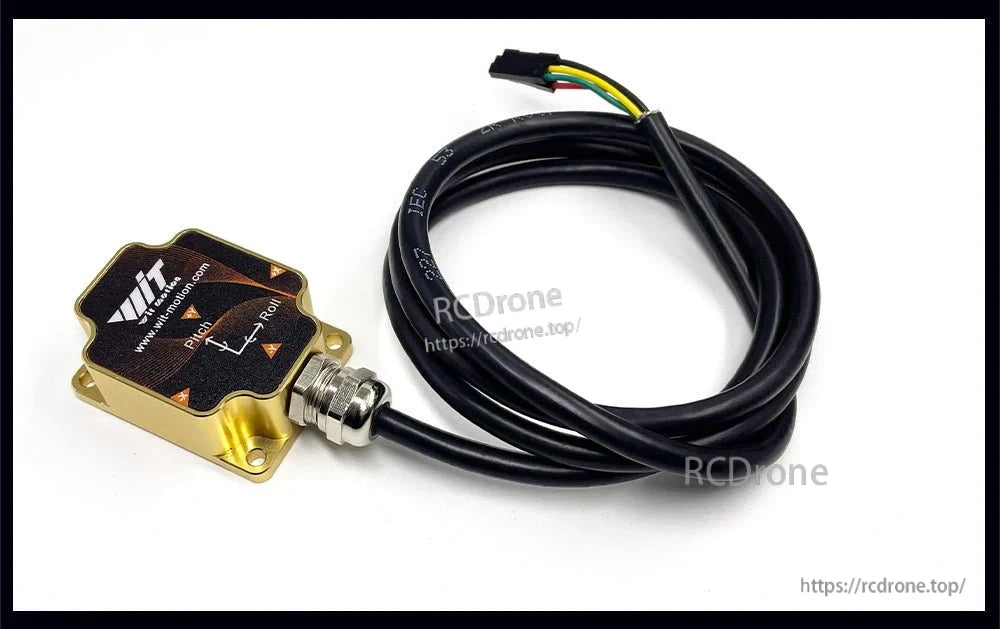 WitMotion HWT9053-485 AHRS: high-precision gyro/mag compass with RS485/CAN, IP67, ±0.001° accuracy, 0.2–200 Hz, pitch/roll.