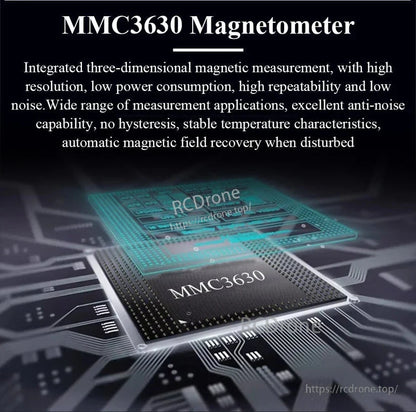 The MMC3630 Magnetometer provides high-resolution, low-power, low-noise 3D magnetic measurements with anti-noise features, no hysteresis, stable temperature performance, and automatic recovery.