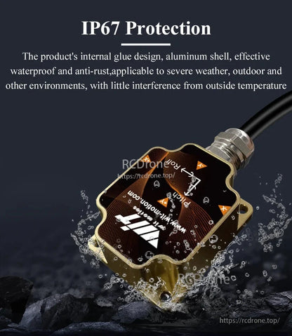 Aluminum shell with IP67 protection offers waterproof, anti-rust durability, ideal for harsh outdoor environments and minimal temperature interference.