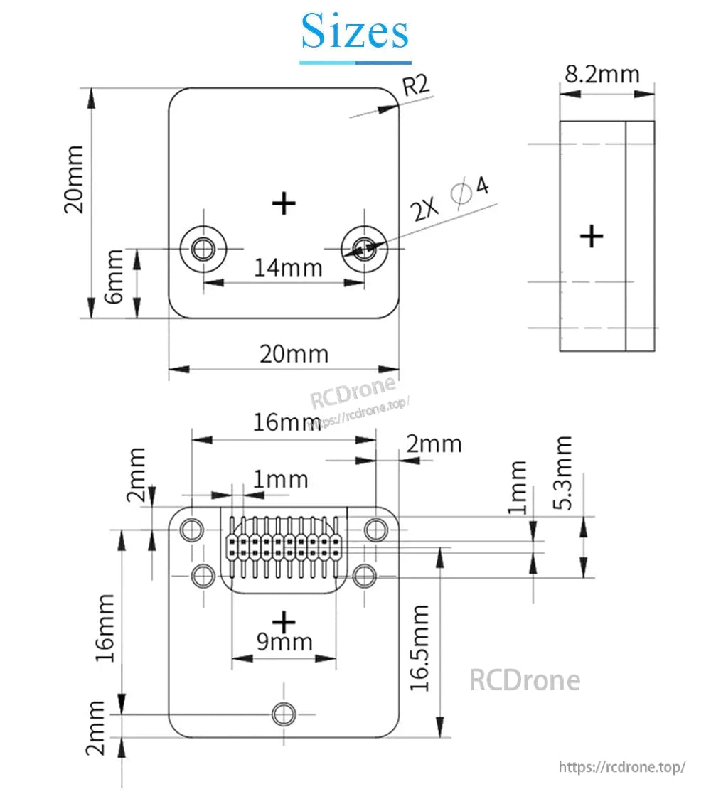 WitMotion HWT906 9-Axis Attitude Angle Sensor (1000 Hz, Acc + Gyro + Digital Compass, Temperature Compensation)