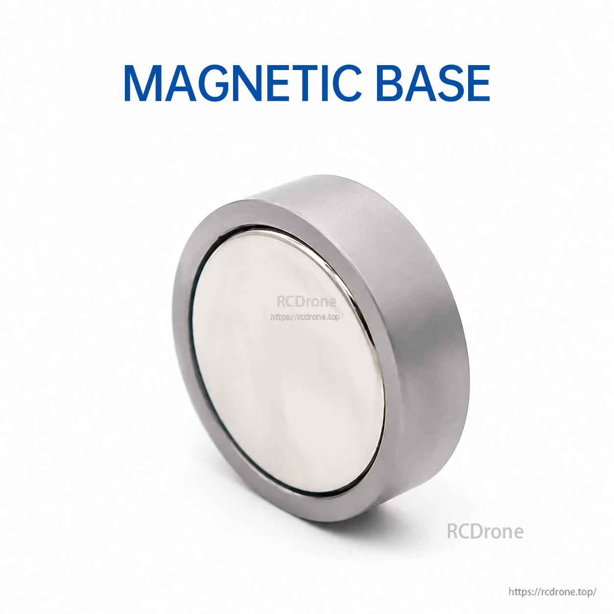 Magnetic base accessory labeled "MAGNETIC BASE" for mounting an IEPE vibration sensor