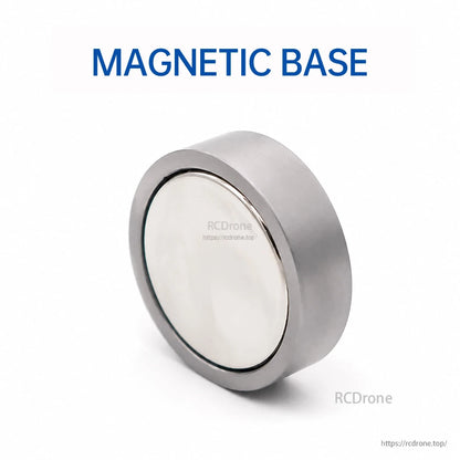 Magnetic base accessory labeled "MAGNETIC BASE" for mounting an IEPE vibration sensor
