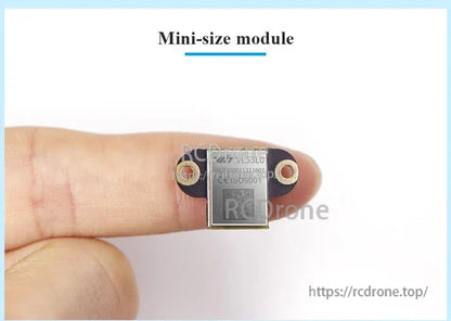 WitMotion WT-VL53L0 Laser Distance Sensor, Miniature laser distance sensor with 3–200 cm range, supports UART TTL and I²C communication.