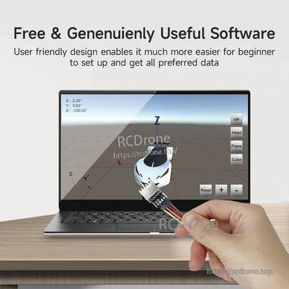 WitMotion WT1-IMU Dual-Axis Angle Sensor, Free, user-friendly software simplifies drone setup and data retrieval for beginners.