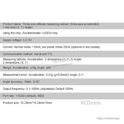 WitMotion WT31N Inclinometer, A compact LIS3DH-based accelerometer measures 3-axis acceleration and dual-axis angles with high accuracy, low power, and TTL serial communication.