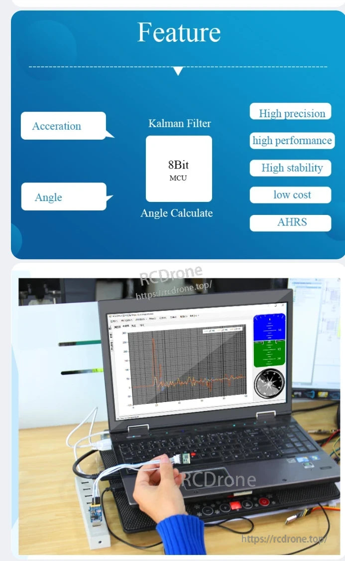 WitMotion WT31N Inclinometer, High precision inclinometer with Kalman filter and 8Bit MCU