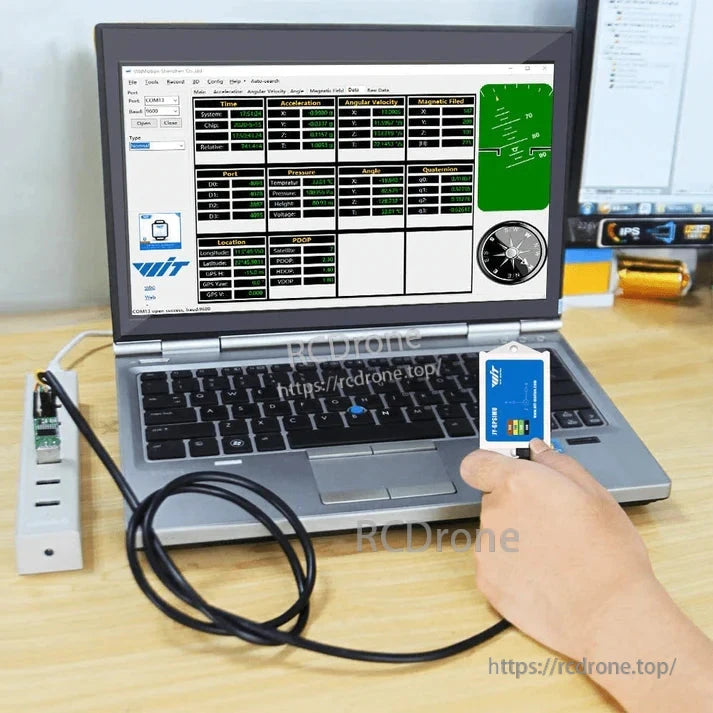 WitMotion WTGAHRS10-Axis AHRS, For compact builds, use WTGAHRS2 with an internal antenna or WTGAHRS1 for an external GNSS antenna.