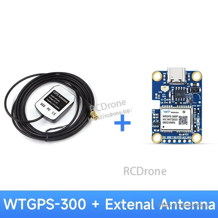 Modulo WitMotion WTGPS-300P INS GPS-IMU sub-metrico, Multi-GNSS (GPS/BDS/GLONASS/Galileo), Type-C, antenna IPX, RTCM2.3