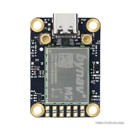 WitMotion UM982 RTK GNSS module board with USB-C port and dual antenna connectors