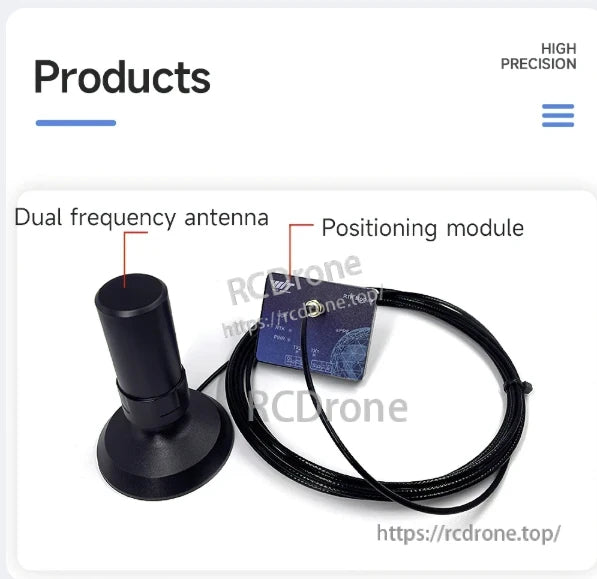 WitMotion WTRTK-M ZED-F9P RTK GNSS GPS, Dual frequency antenna and positioning module for high precision GNSS GPS