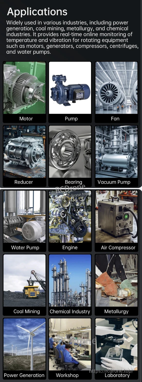 WitMotion WTVB05-485 Sensor, This sensor monitors temperature and vibration in real-time for motors, generators, and other rotating equipment in industries like power generation and metallurgy.