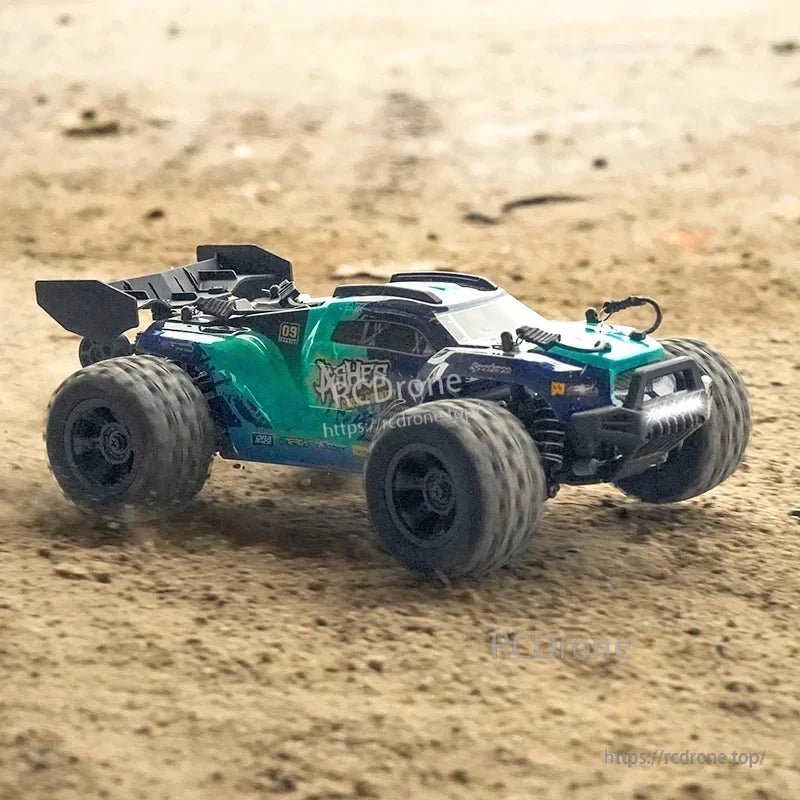 Wltoys 18101 PRO Rc Car, 1/18 scale RC car with 2.4GHz transmission, 4WD, off-road truck design, and features like LED lights and 80m range.